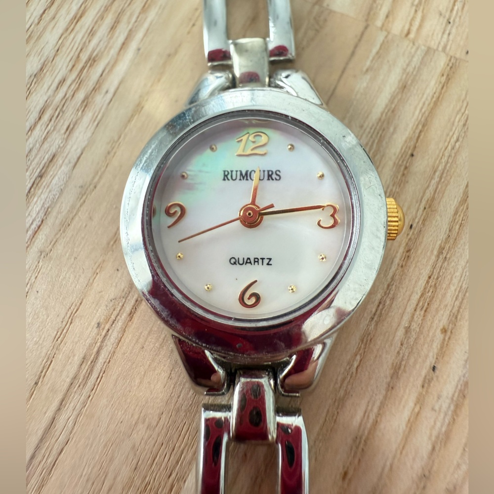 Rumours ladies dainty two tone watch NEW BATTERY